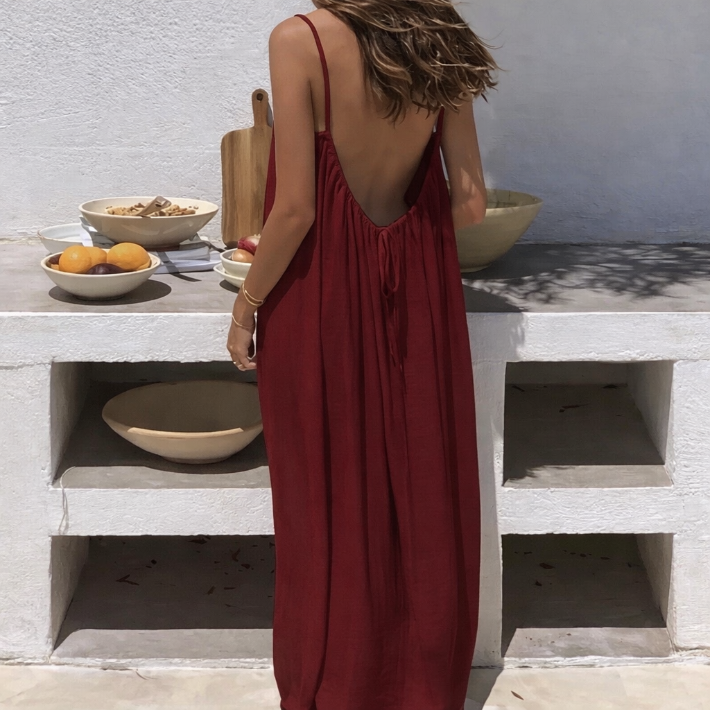 #1 Backless Cami Dress