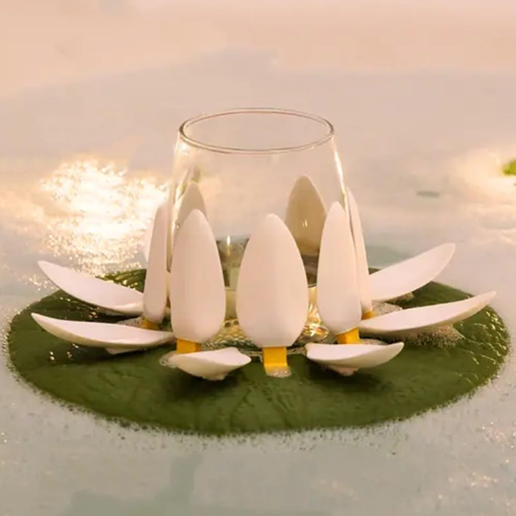Floating Lotus Candle Holder - 4Pcs
