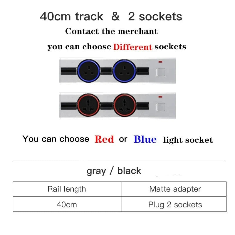 Wall-Mounted Sliding Socket