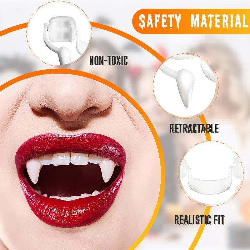  Retractable Halloween Vampire Fangs