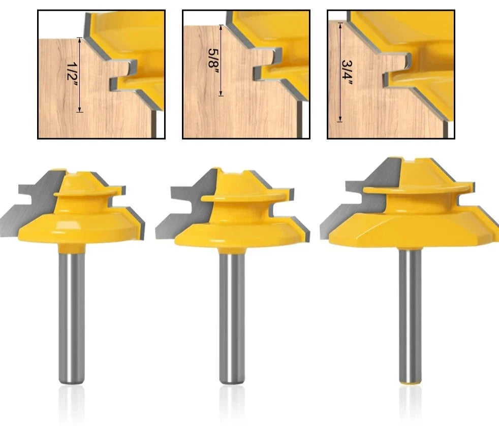 45 Degrees Woodworking Router Bit