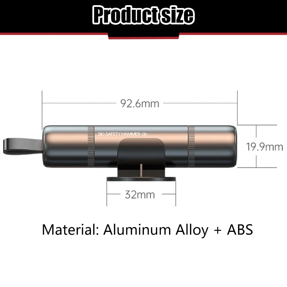 Multifunctional Car Safety Hammer 2PCS