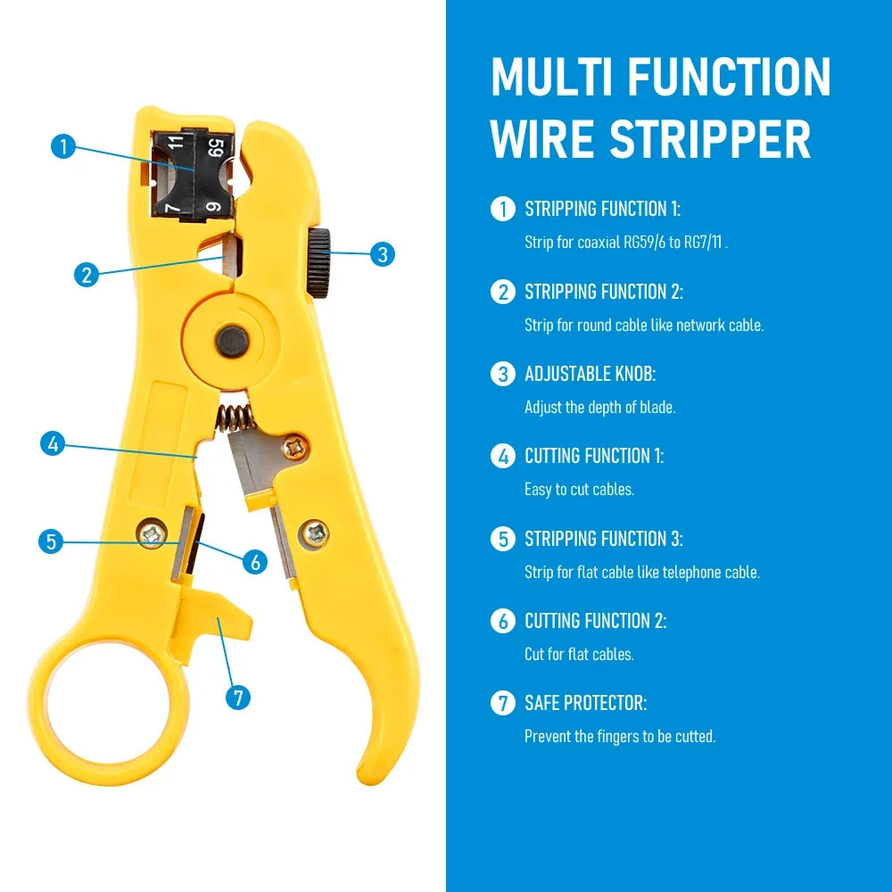 Multi-functional Wire Stripping Tool