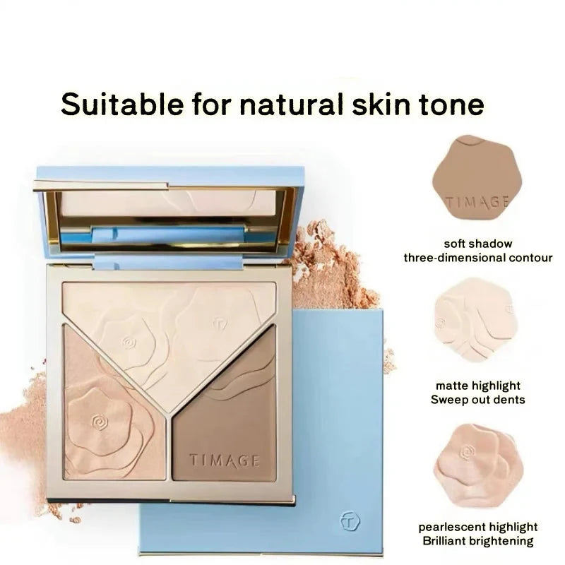 Three-Dimensional 3 in 1 Contouring Palette