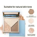 Three-Dimensional 3 in 1 Contouring Palette