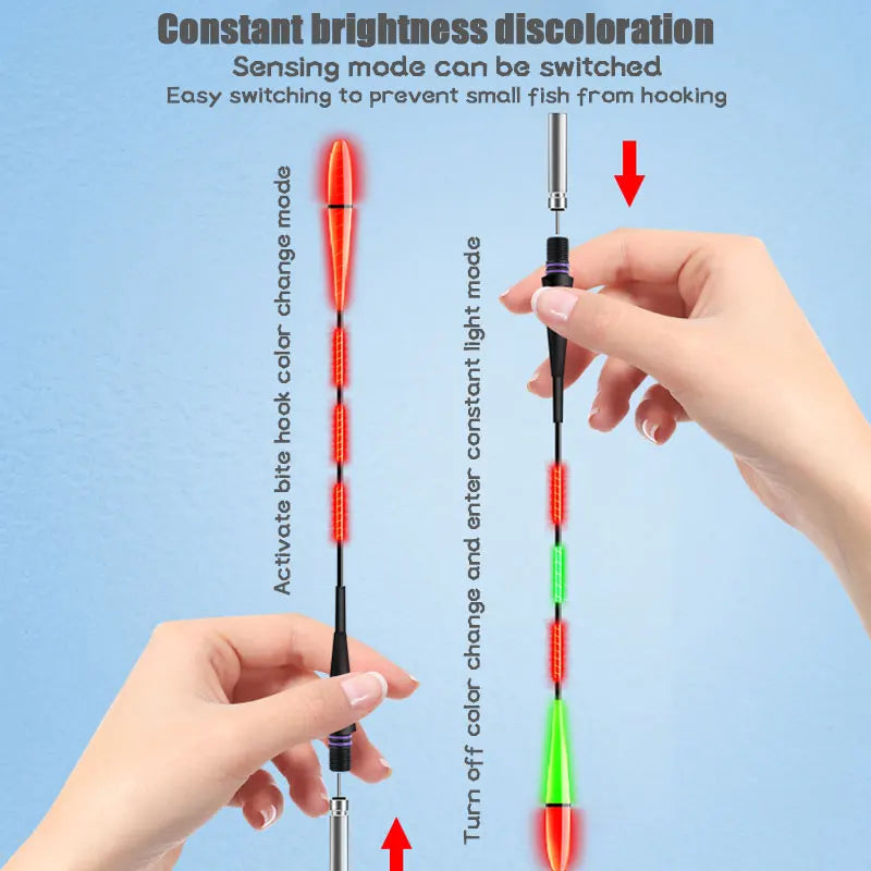 Electronic Float LED Fishing Rod