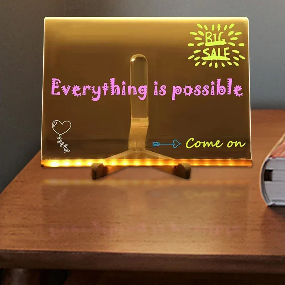Acrylic LED Erasable Writing Panel