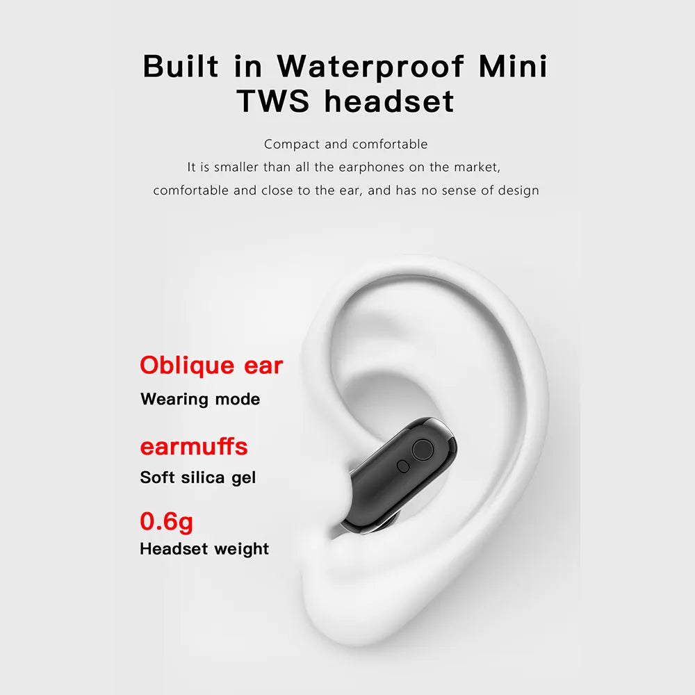 Two In One  Smart Watch With Bluetooth Earbuds
