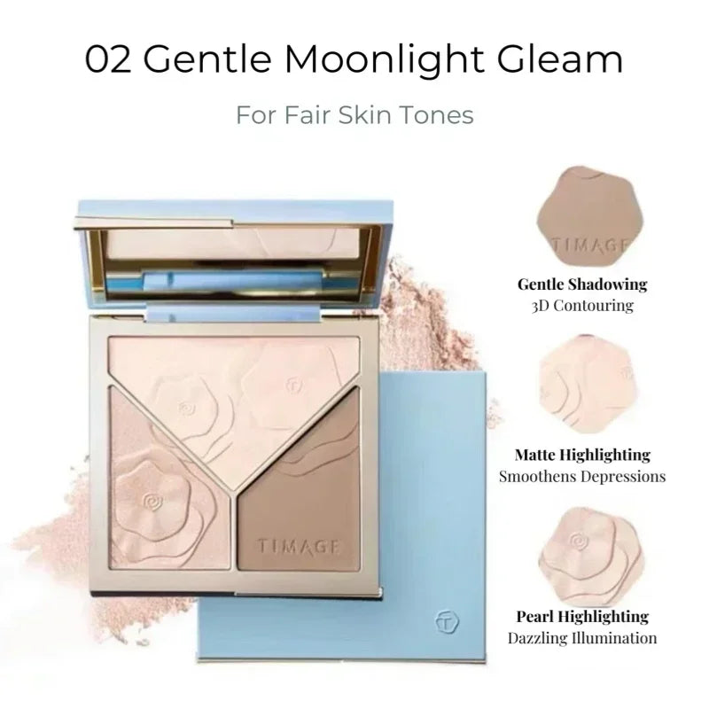 Three-Dimensional 3 in 1 Contouring Palette