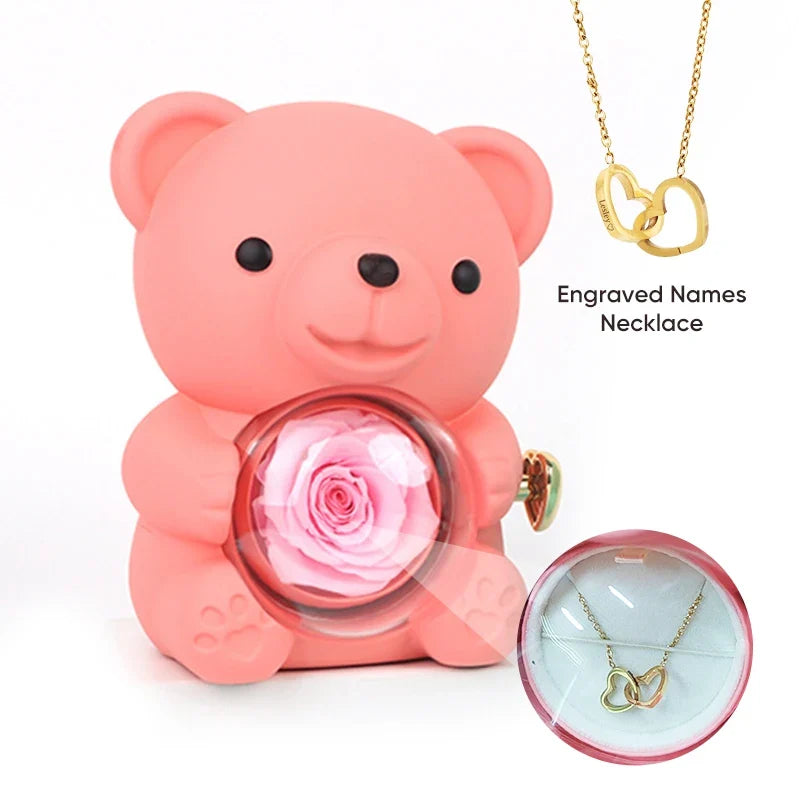 Rotating Bear Gift Box
