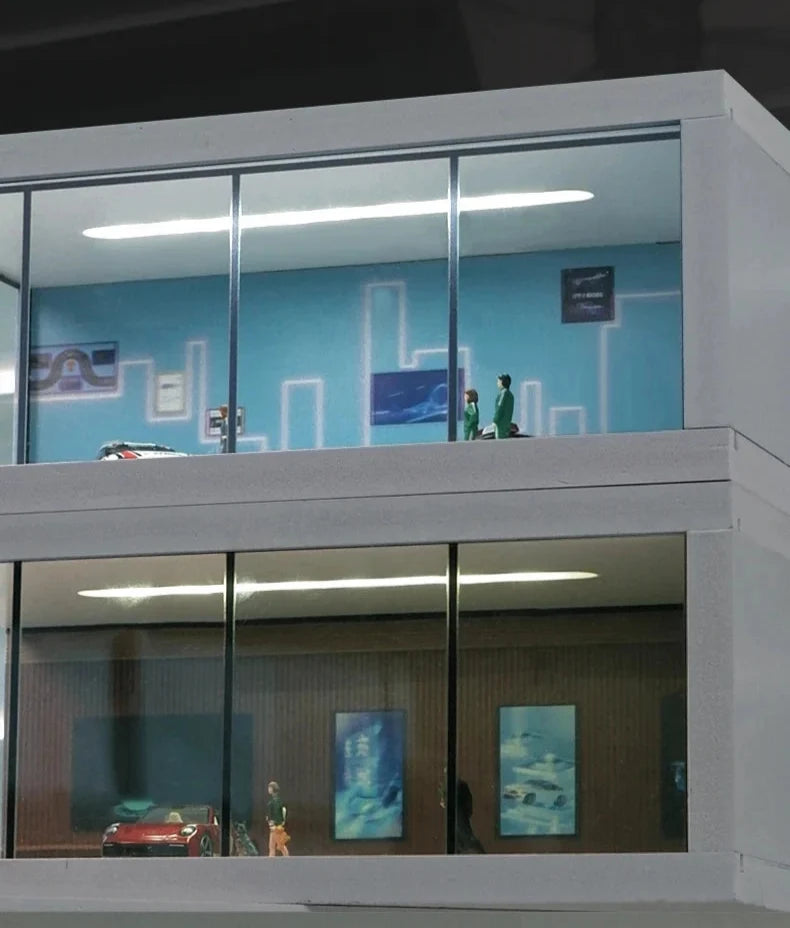 Miniature Car Garage Display - 1 Storey
