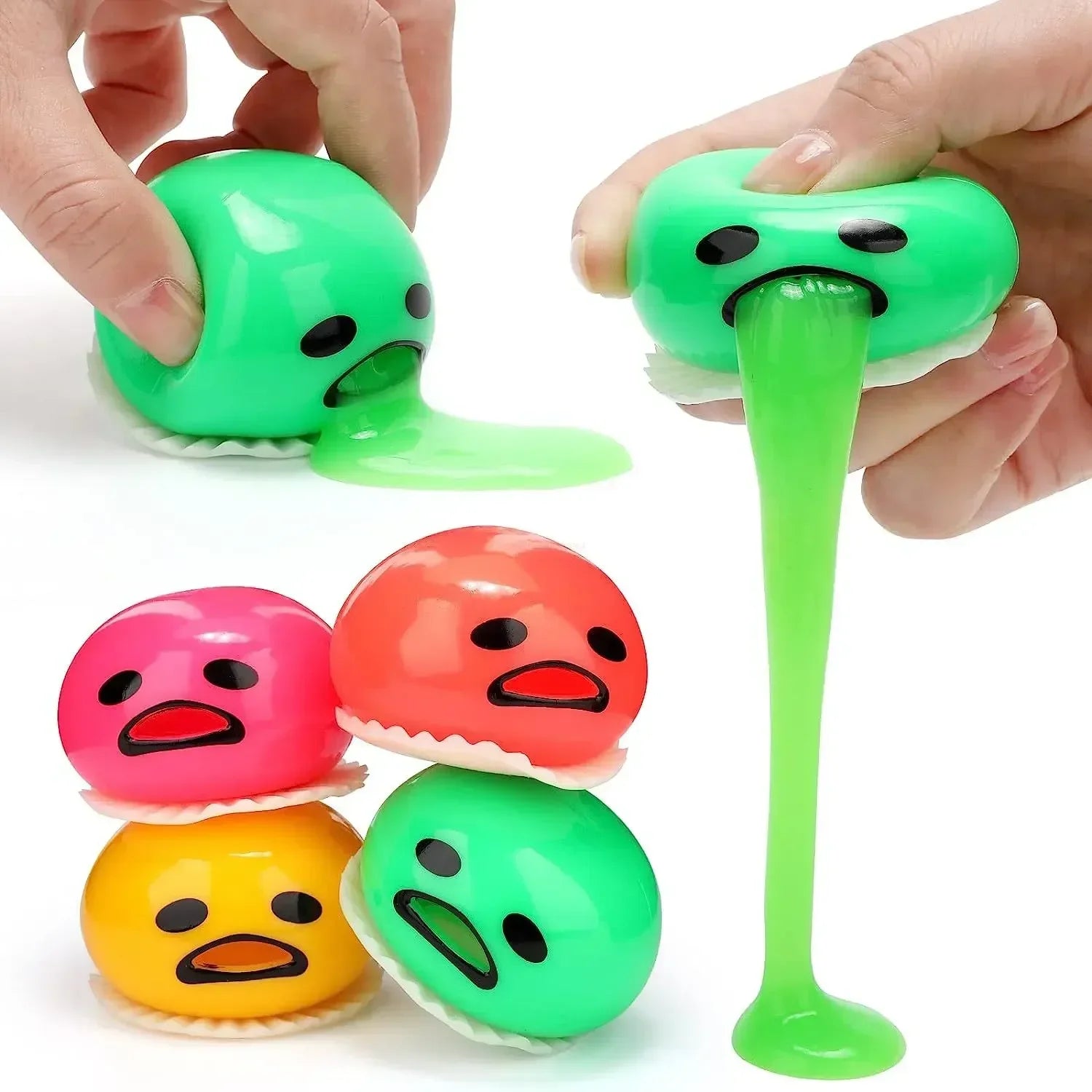 Squishy Puking Egg Yolk Squeeze Ball