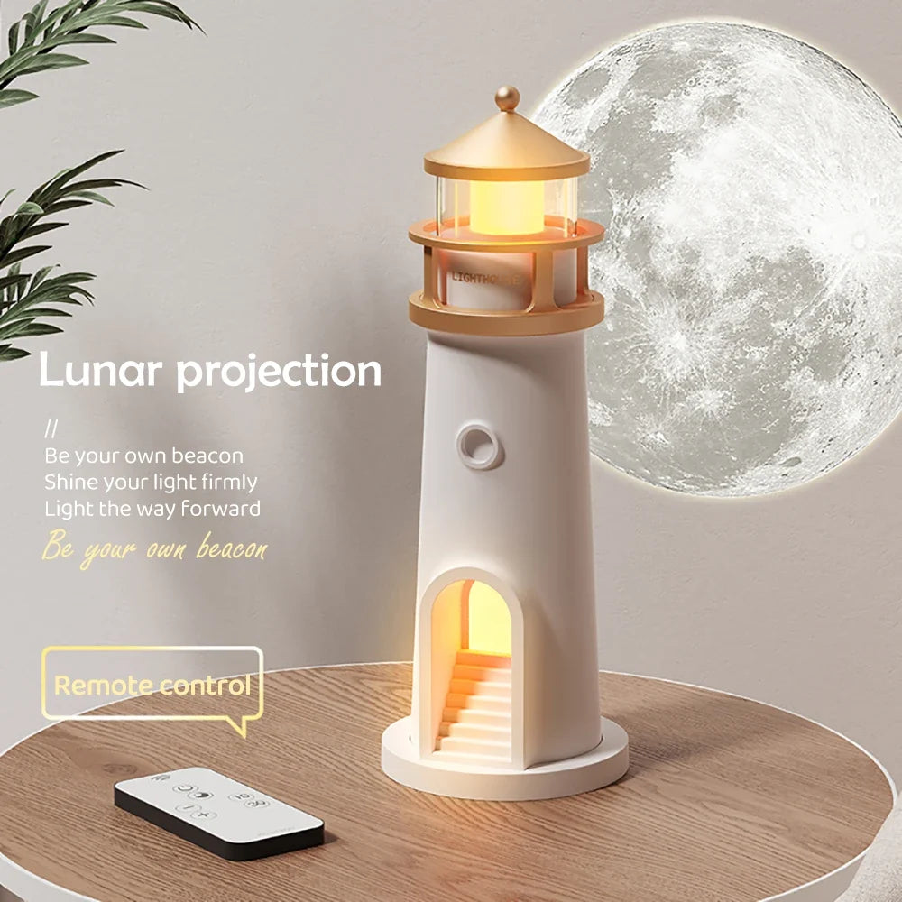 Lighthouse Moon Projection Room Decor