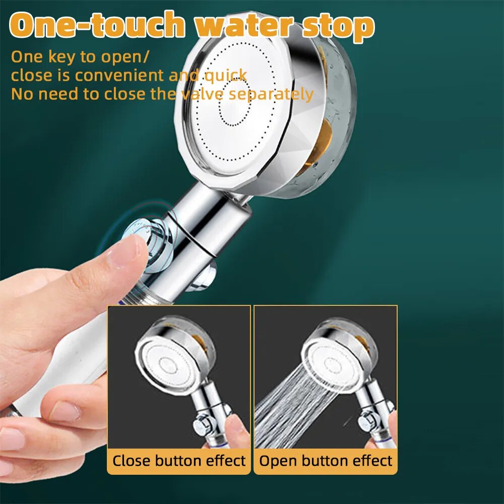 Turbocharged  Rotating Shower