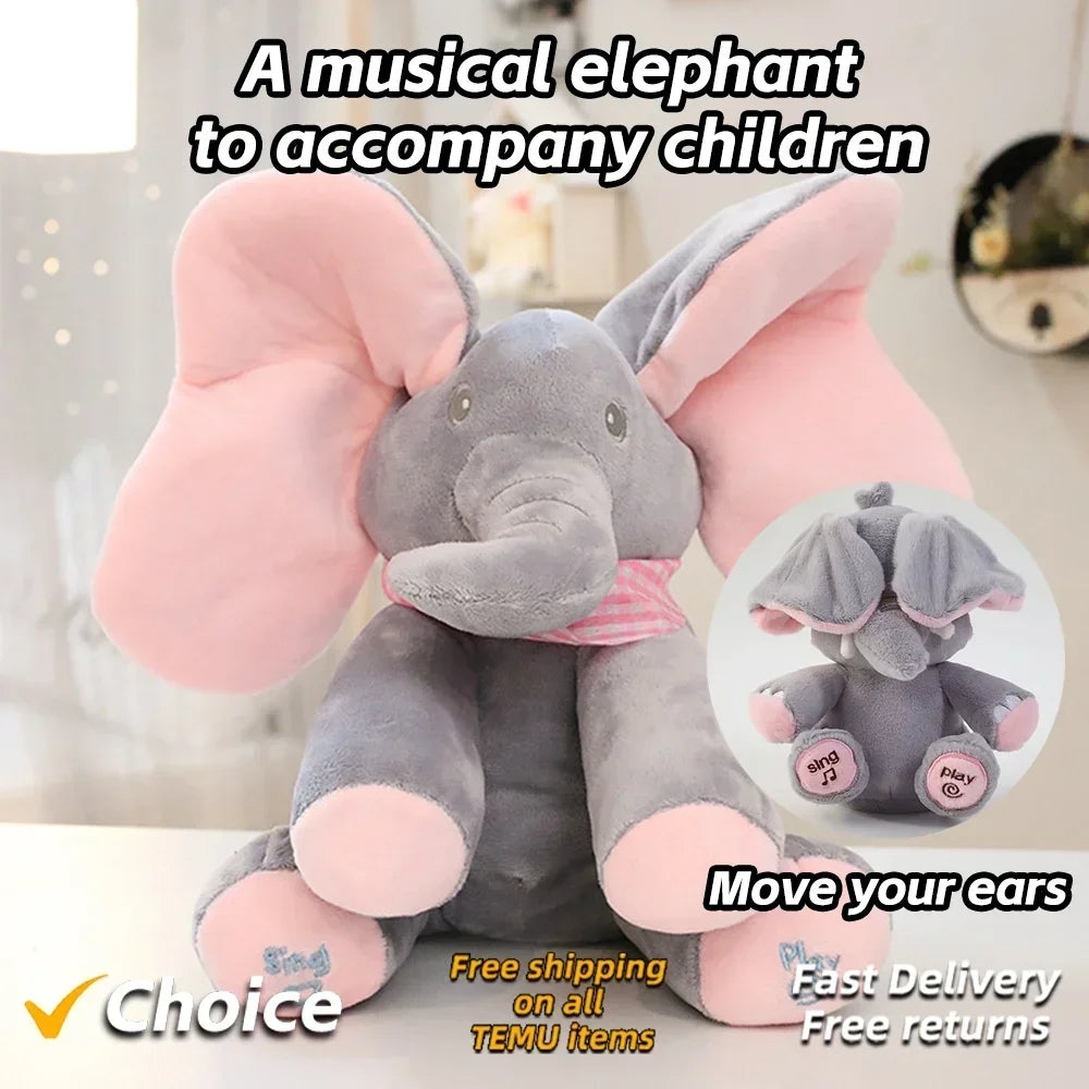 Hide and Seek Elephant Plush Toy