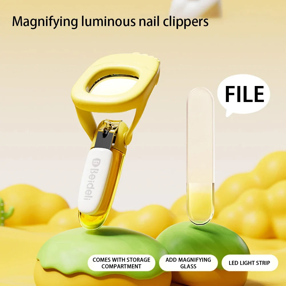 Baby Nail Clipper Magnifier With LED Light