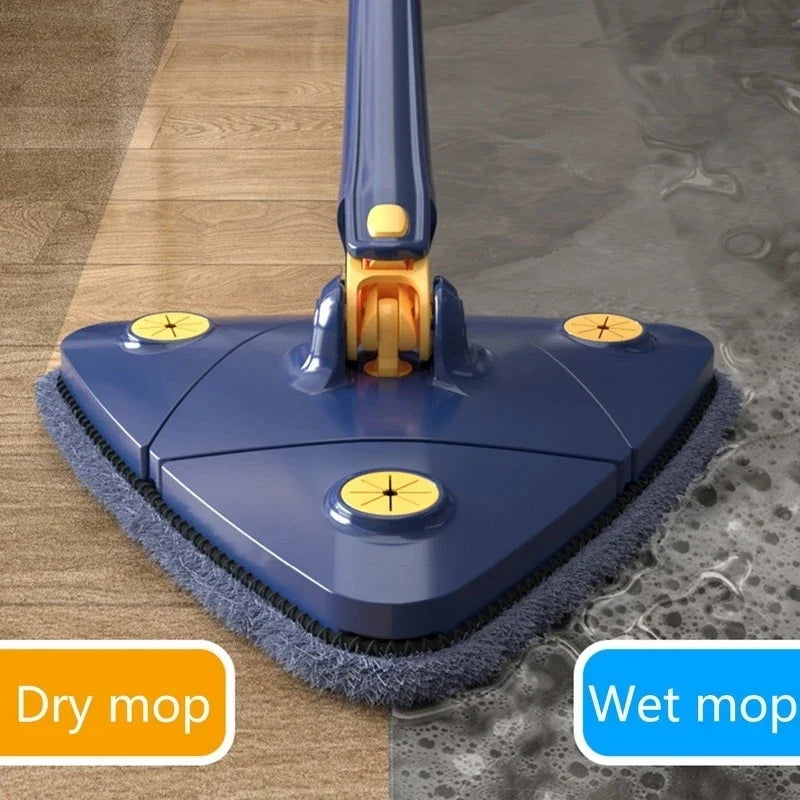 Multifunctional Triangle Self-draining Lazy Mop