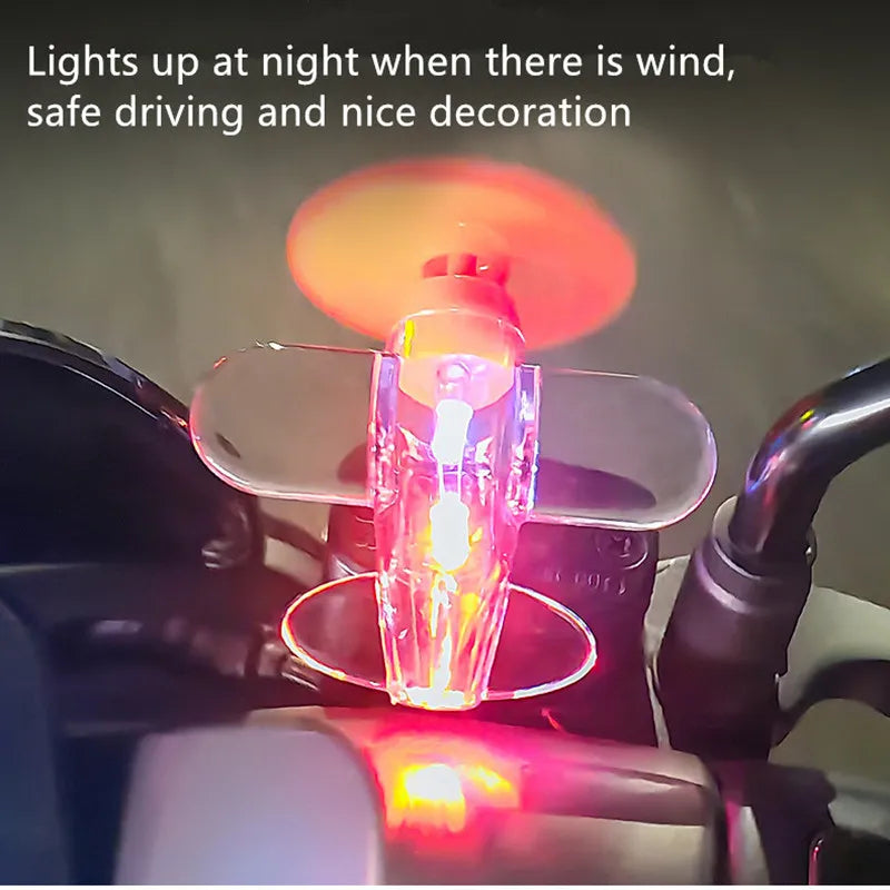 Wind Powered Car LED Decor