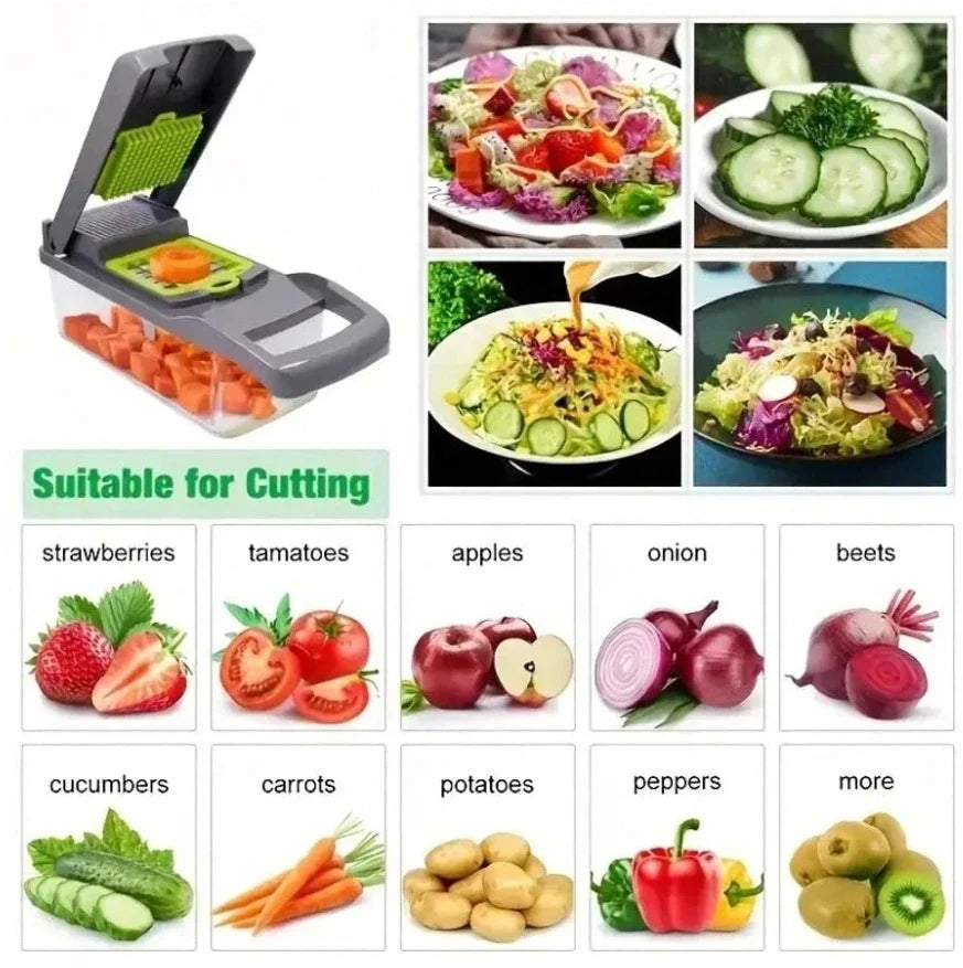 16-in-1 Multifunctional Vegetable Chopper