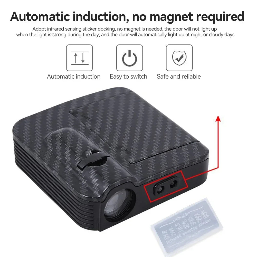 Wireless Angel Wings Car Door Projector