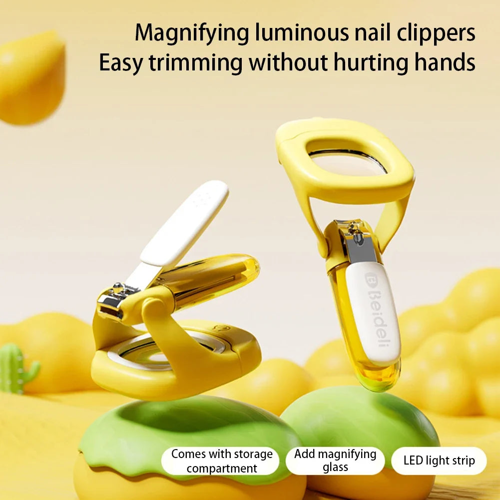 Baby Nail Clipper Magnifier With LED Light