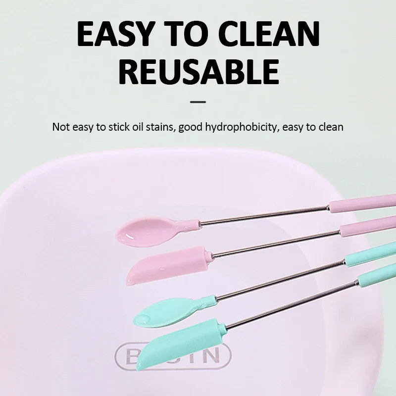Retractable Silicone Scraper Spoon