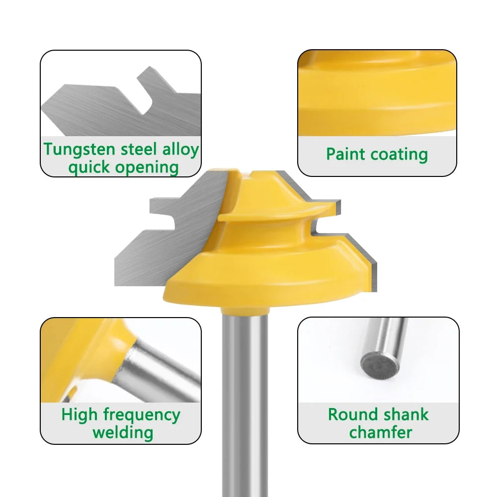 45 Degrees Woodworking Router Bit