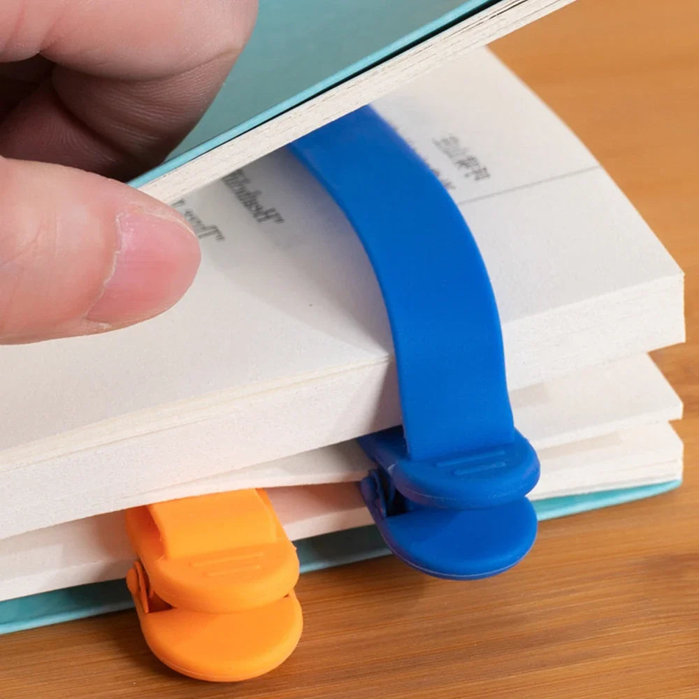 3Pcs Silicone Bookmarks