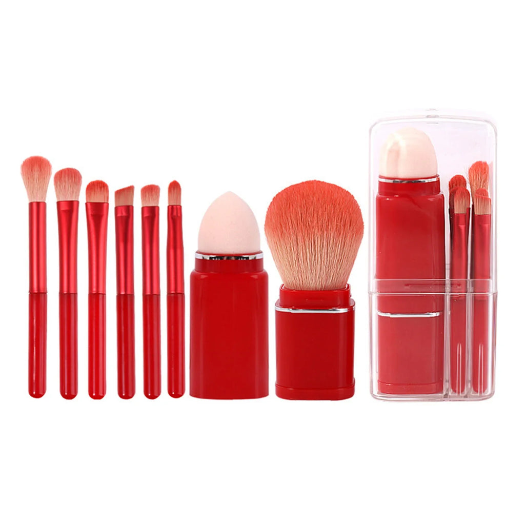 8Pcs Portable Makeup Brushes Set