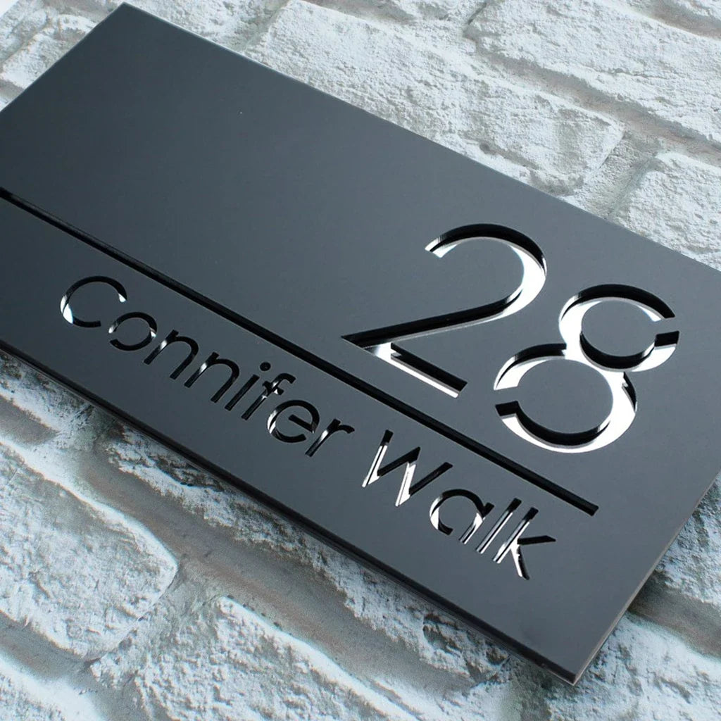 Customized Acrylic Laser Cut Sign Plate