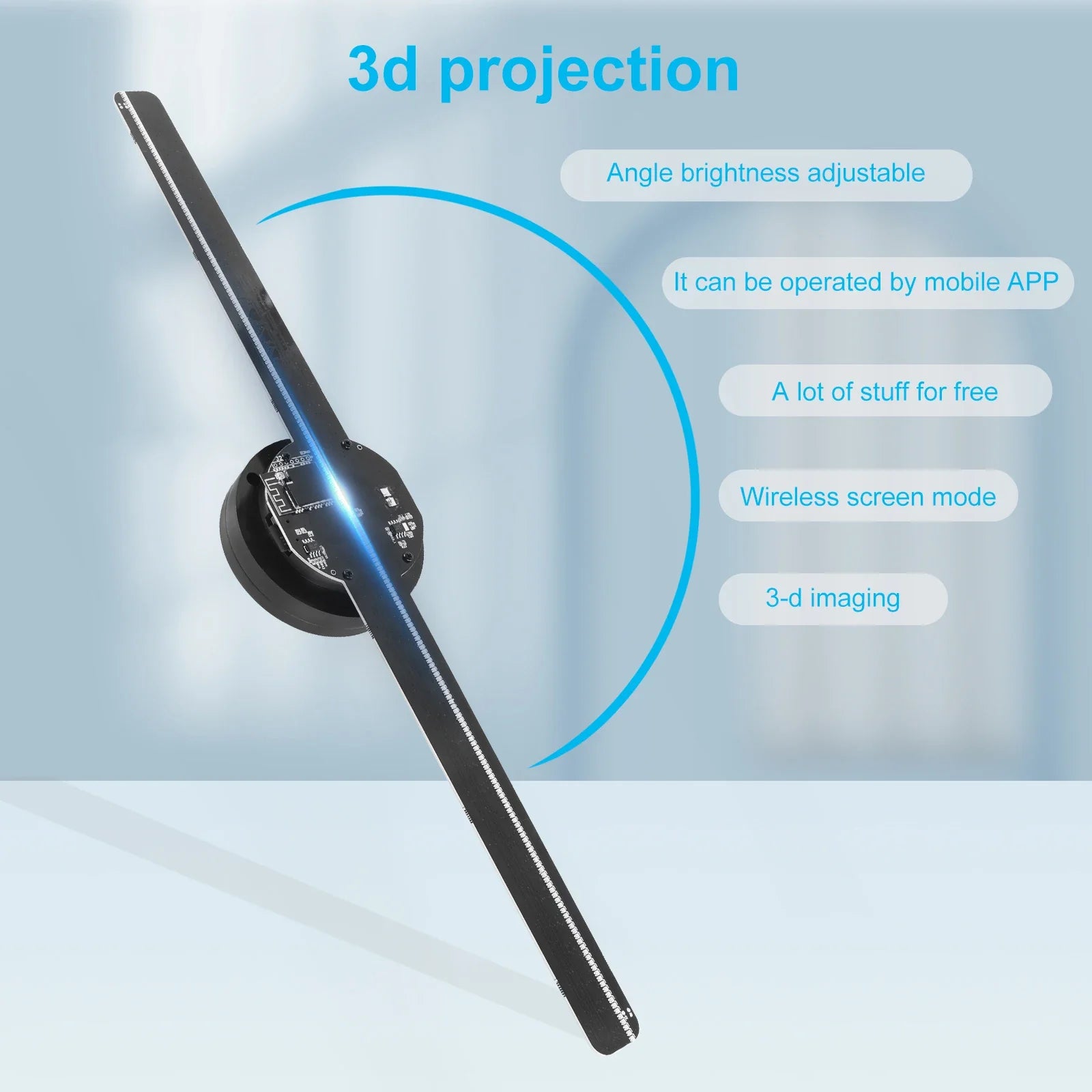 3D Holographic LED Fan Projector