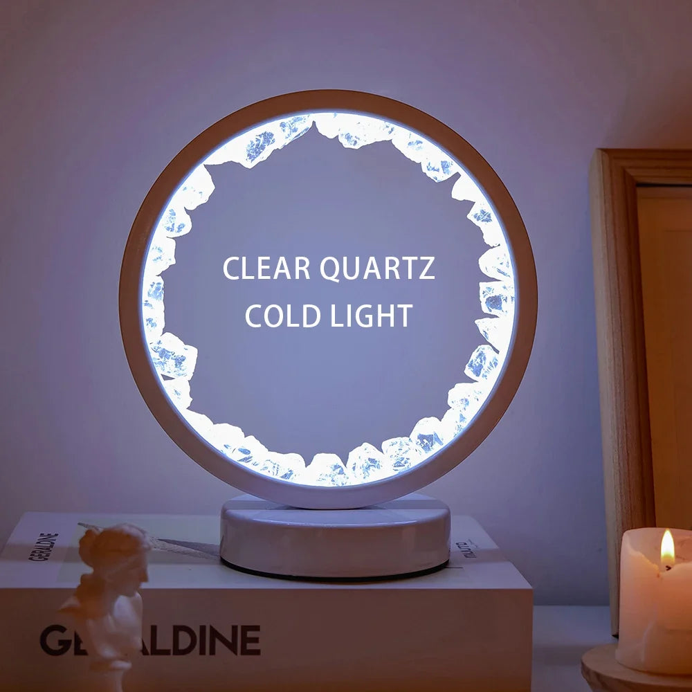 Natural Gemstone Crystal Lamp