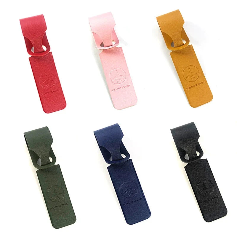 Portable Leather Luggage Tag