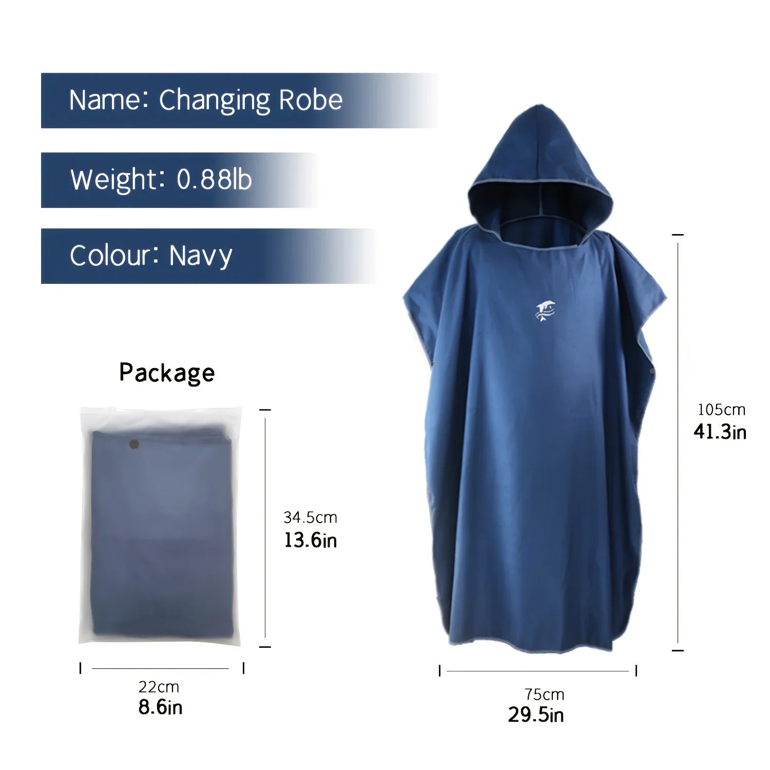 Unisex Microfiber Bathrobe