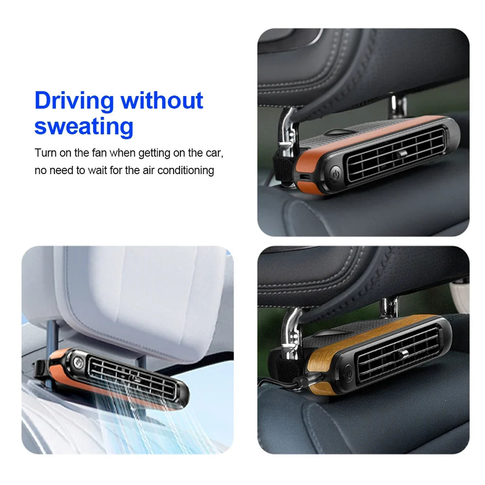 USB Turbo Car Seat Cooling Fan