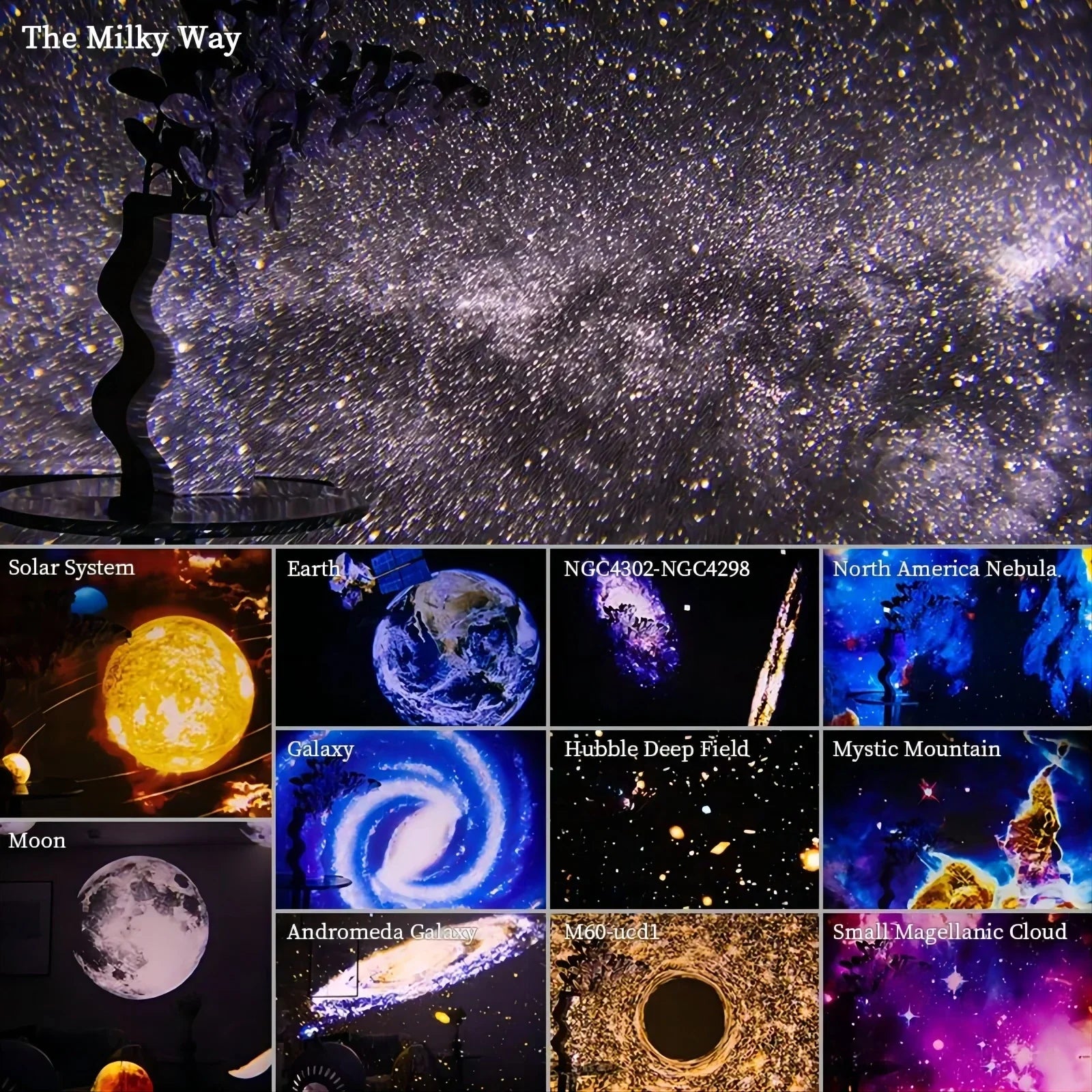 360° Rotate Planetarium Projector Night Lamp