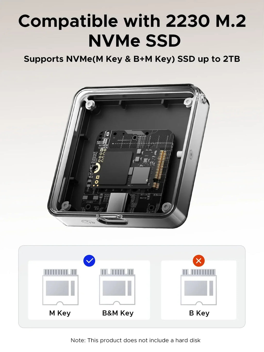 USB Type C Magnetic SSD Adapter