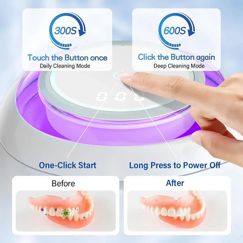 Mini Portable UV Ultrasonic Cleaner