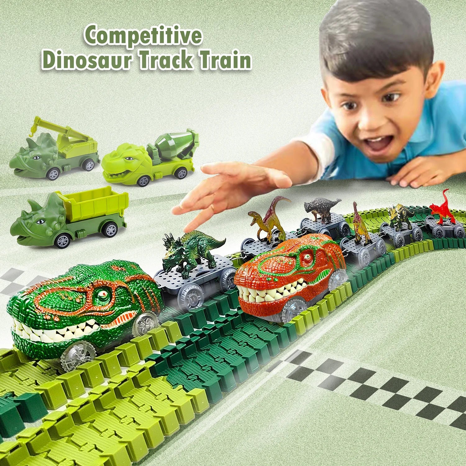 Electric Magic Climbing Dinosaur Track Toy
