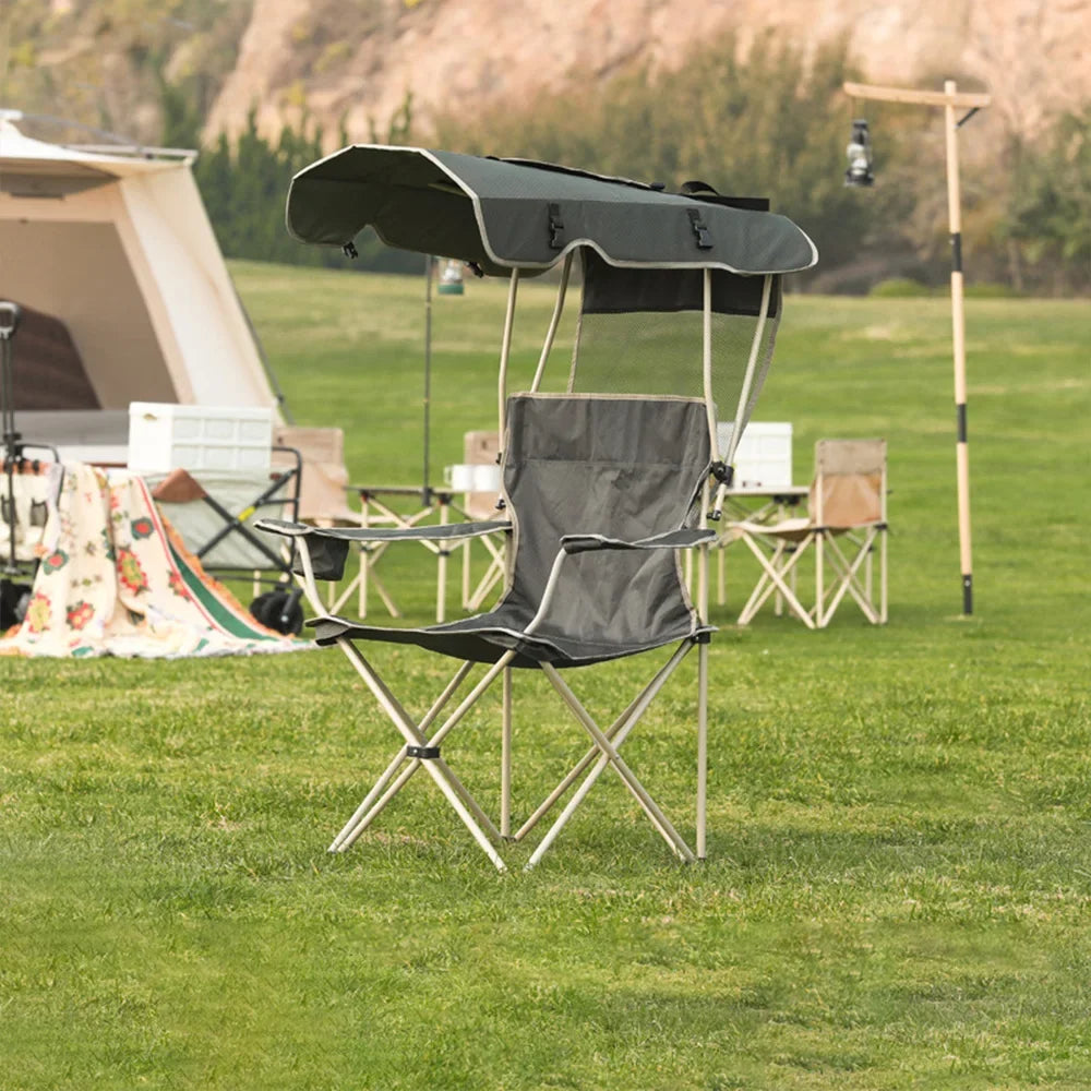 Portable Folding Chair With Canopy