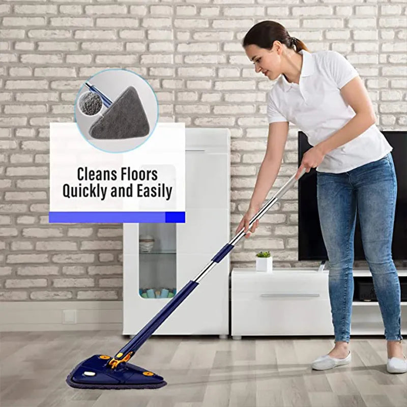 Multifunctional Triangle Self-draining Lazy Mop