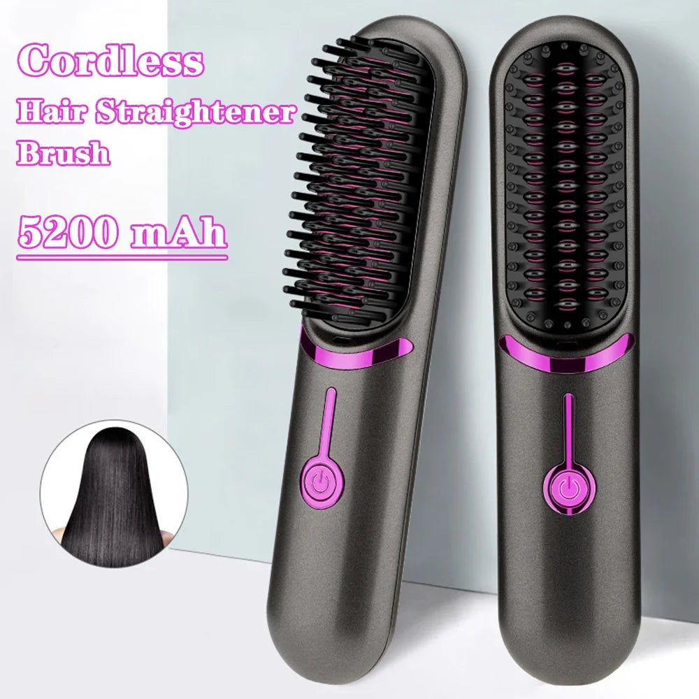 Wireless Hair Straightener Comb