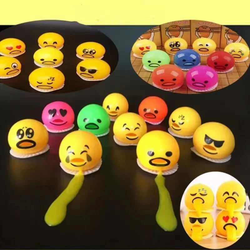 Squishy Puking Egg Yolk Squeeze Ball