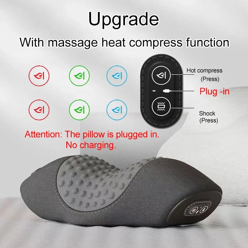 Hot Compression Vibrating Massage Pillow