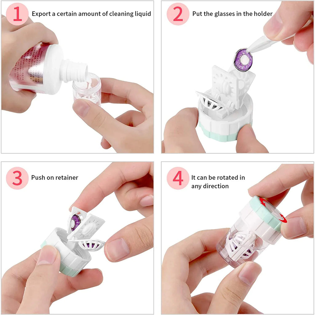 Manual Contact Lens Cleaner