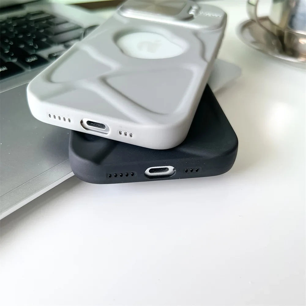 Magsafe Silicone Lens Flip IPhone Case