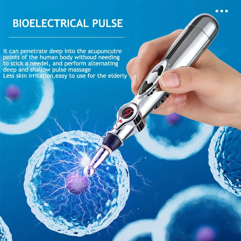 Multifunctional Acupuncture Massage Pen - 5 Heads