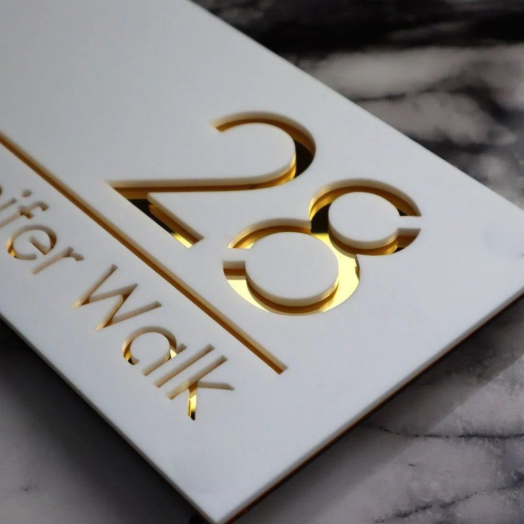 Customized Acrylic Laser Cut Sign Plate
