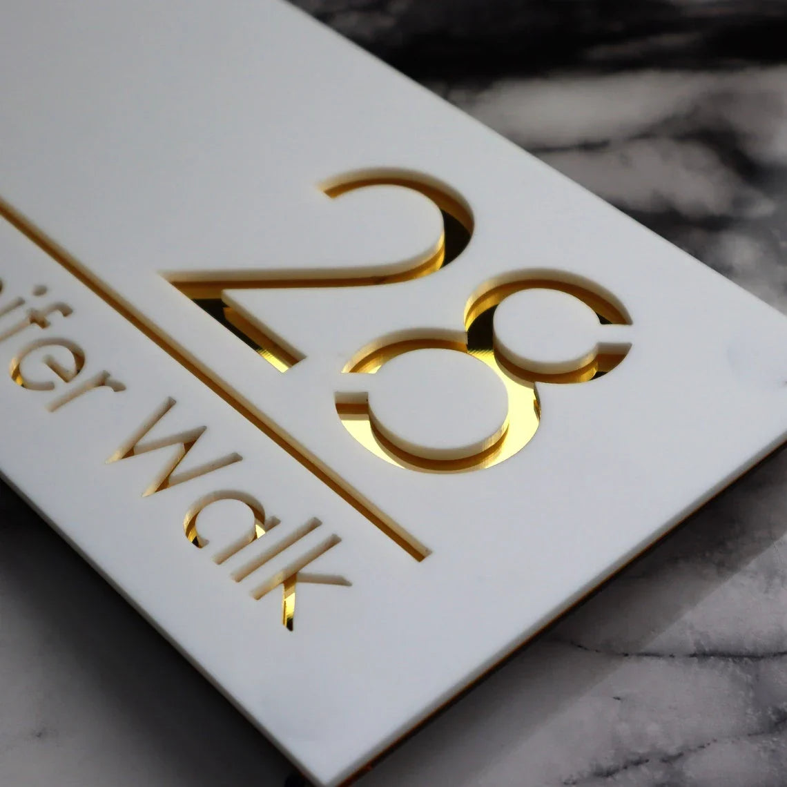 Customized Acrylic Laser Cut Sign Plate