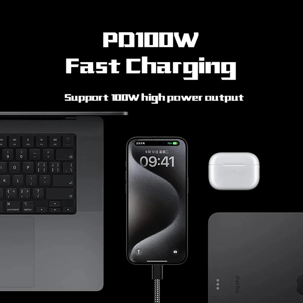Magnetic Retractable Fast Charging Data Cable